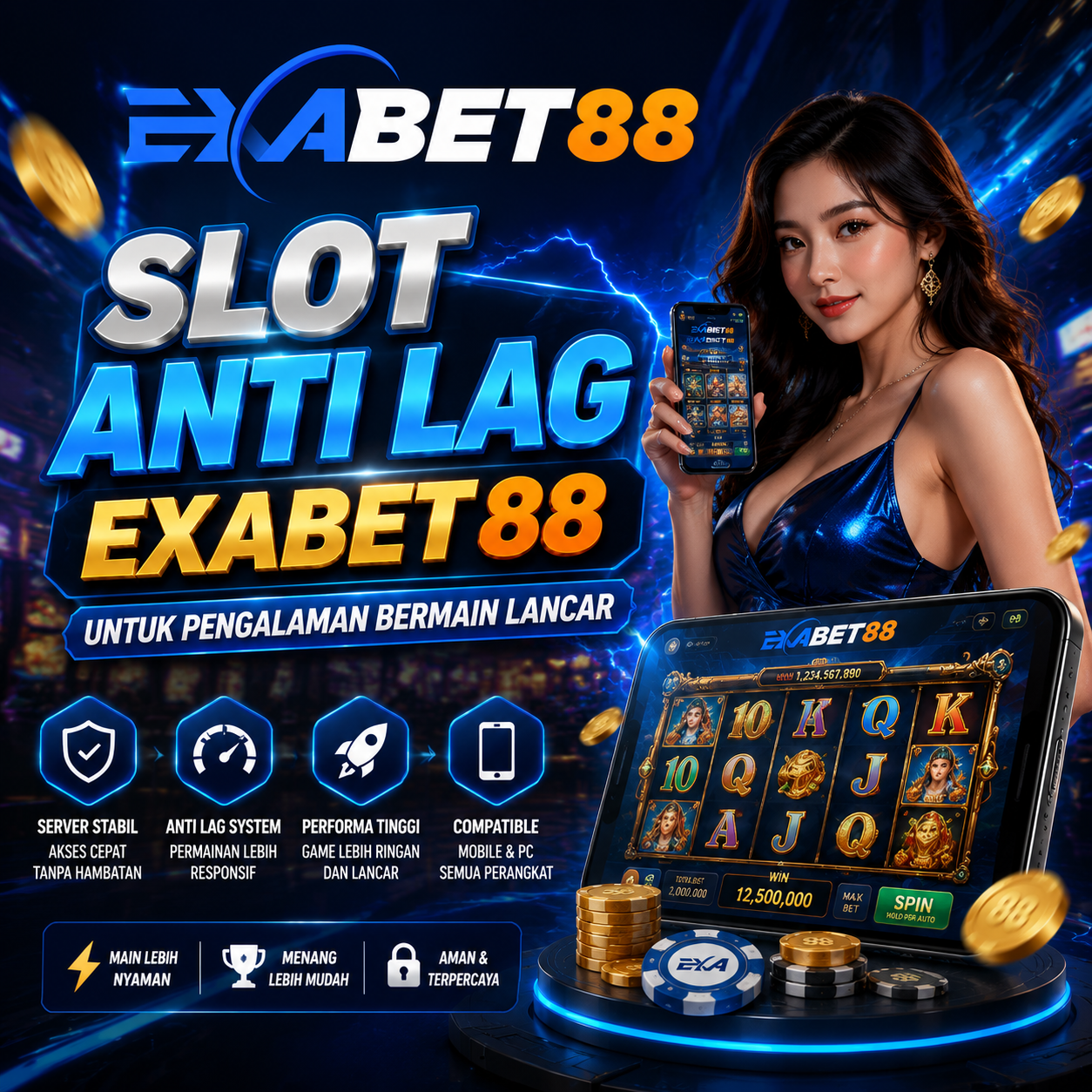 Slot Anti Lag EXABET88 Untuk Pengalaman Bermain Lancar