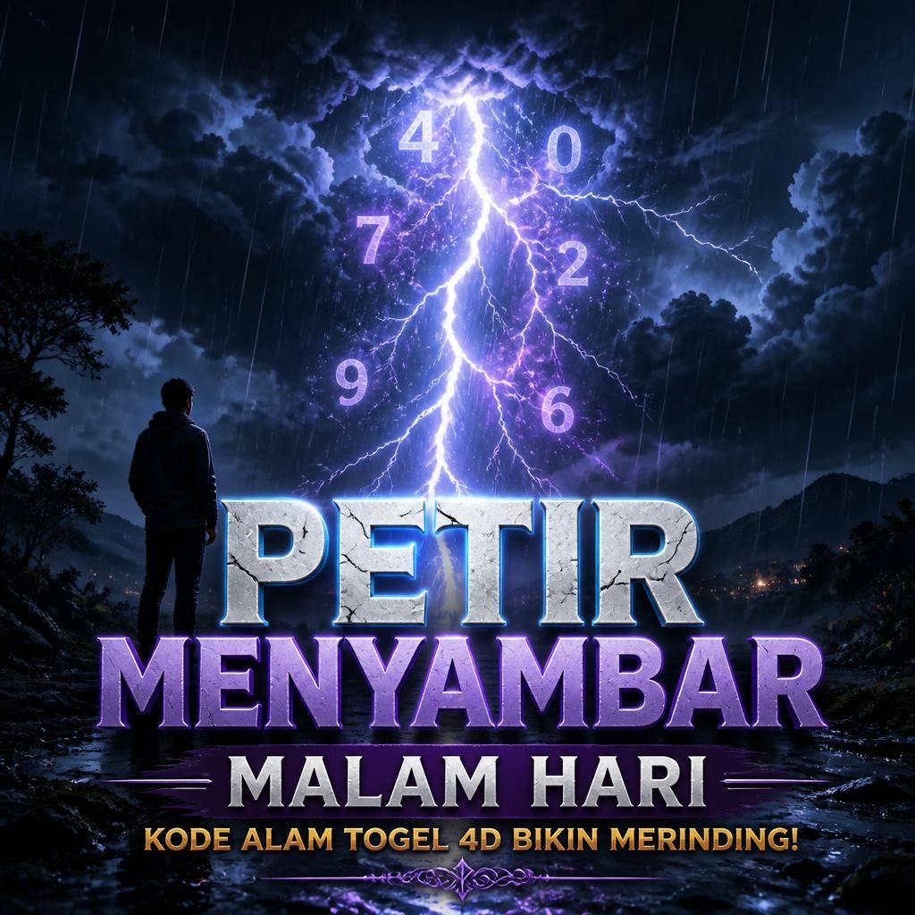 Petir Menyambar Malam Hari, Kode Alam Togel 4D Bikin Merinding!